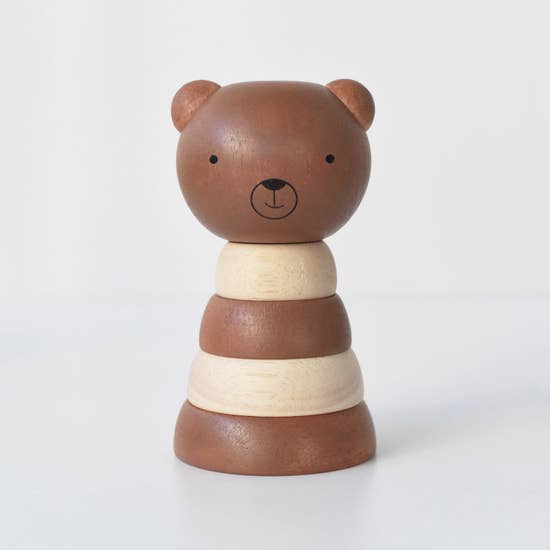 Premium Photo  Family of wooden toy bears handmade wooden ecofriendly toys  for kids