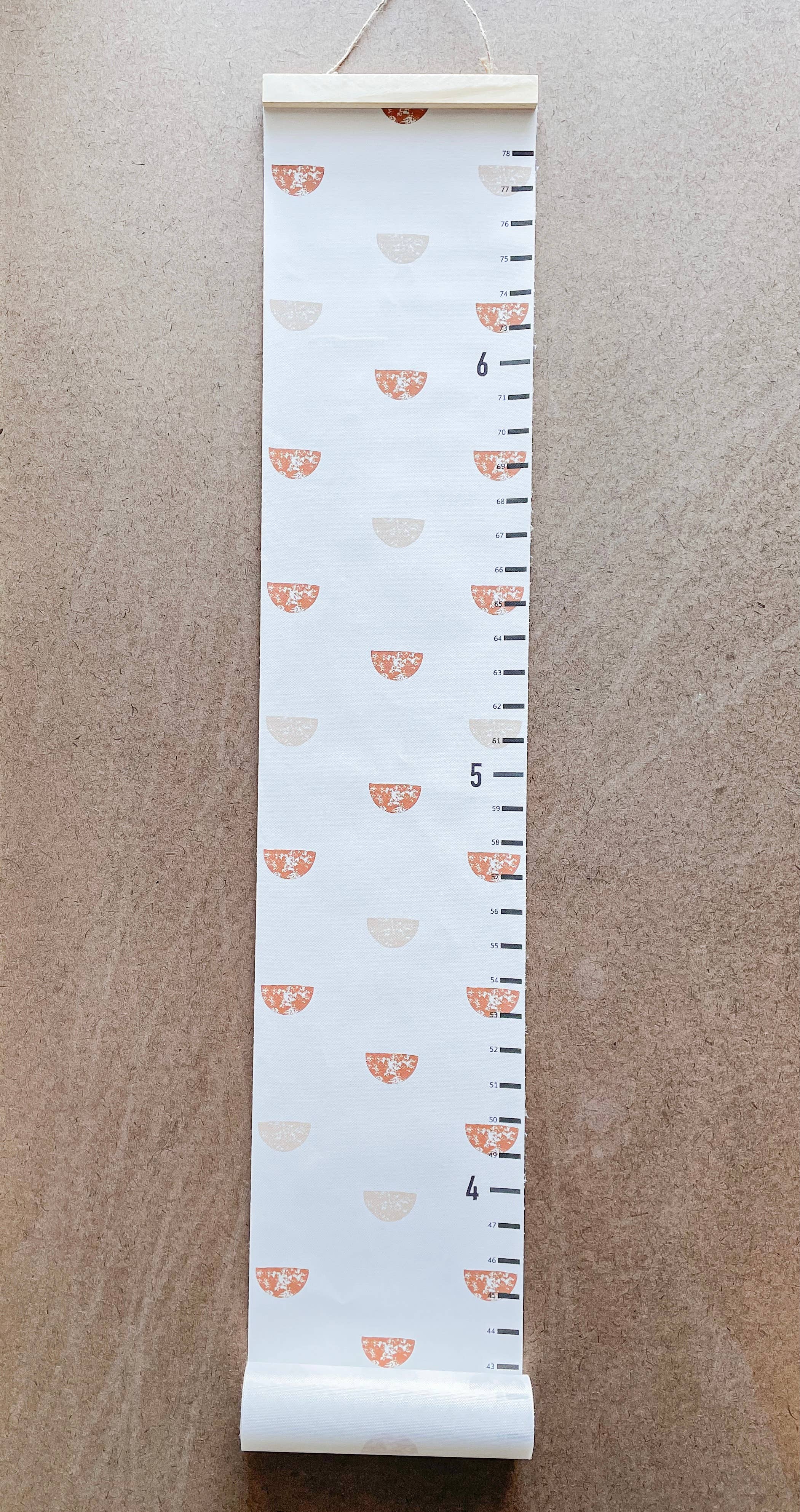 Boho Canvas Wall Growth Chart