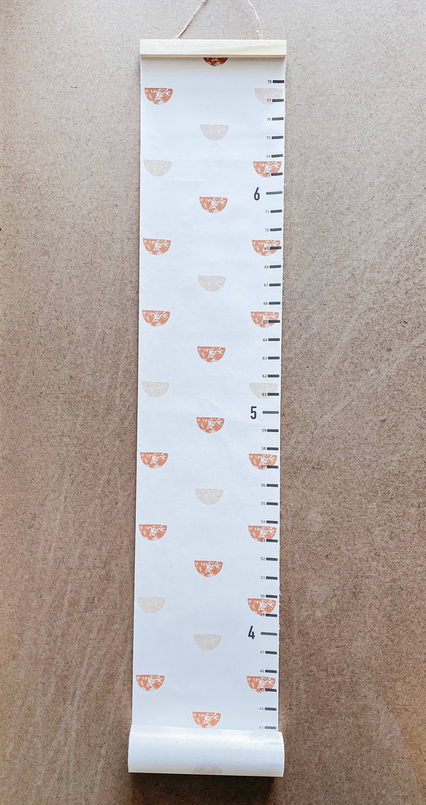 Boho Canvas Wall Growth Chart