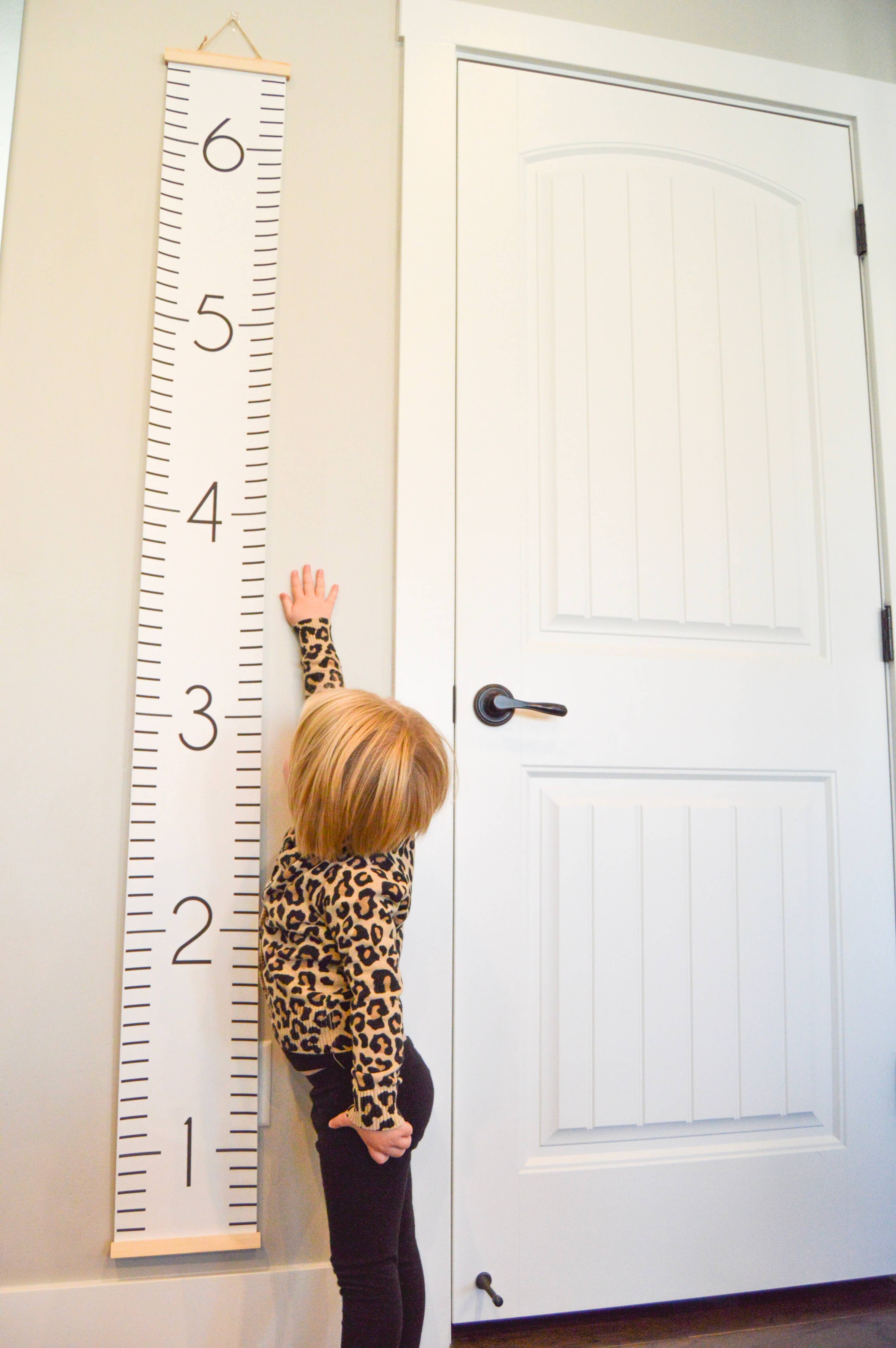 Numeric Canvas Wall Growth Chart