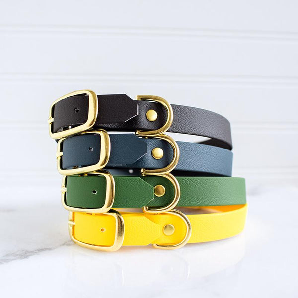 Waterproof Vegan Leather Collar
